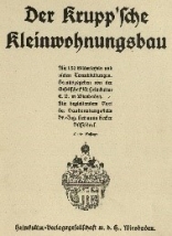 Ob&aacute;lka knihy Der Krupp'sche Kleinwohnungsbau