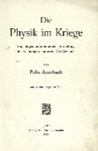 Ob&aacute;lka knihy Die Physik im Kriege