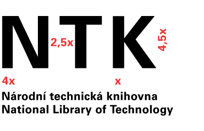 Logo NTK s proporcemi